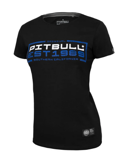 Frauen T-Shirt In Blue - Schwarz