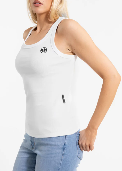 Damen Tanktop Rib LAYLA - Weiß