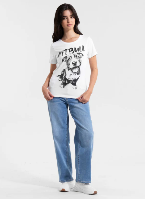 Damen T-Shirt PUPPY II - Weiß