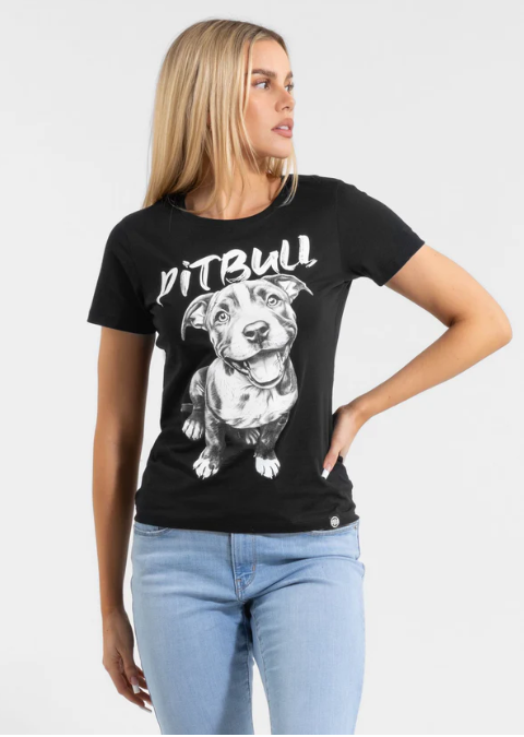 Damen T-Shirt PUPPY II - Schwarz - XL