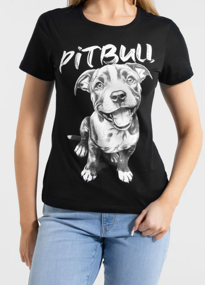 Damen T-Shirt PUPPY II - Schwarz - XL