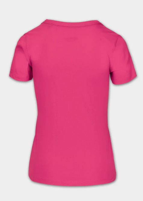 Damen T-Shirt SUNGLASSES DOG - Himbeerrot