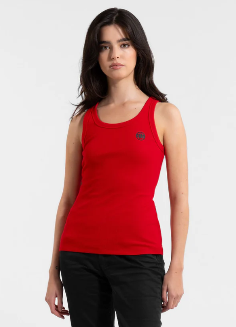 Damen Tanktop Rib LAYLA - Rot
