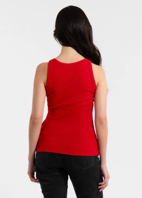 Damen Tanktop Rib LAYLA - Rot