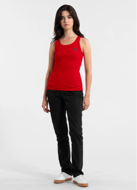 Damen Tanktop Rib LAYLA - Rot