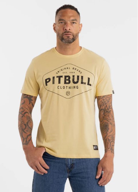 Herren T-Shirt Ultra Light PITBULL CO. - Gelb