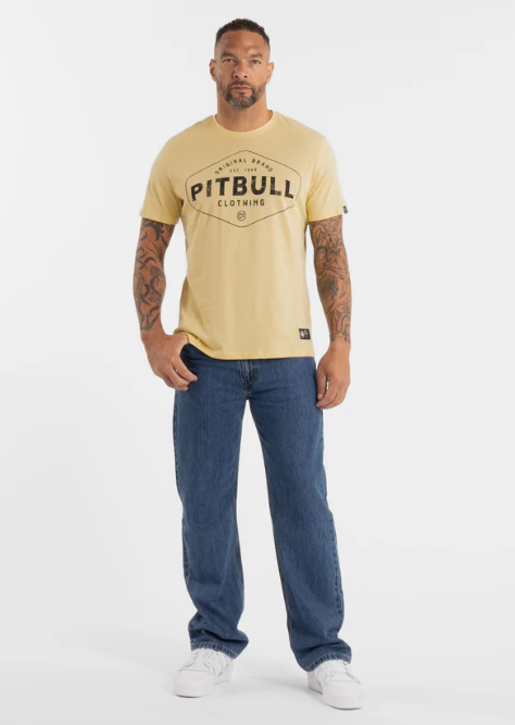 Herren T-Shirt Ultra Light PITBULL CO. - Gelb