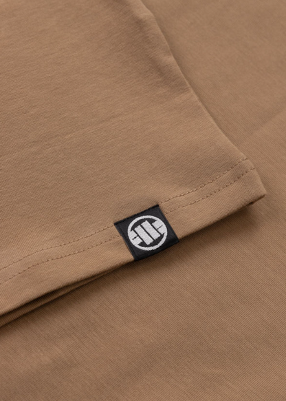 Herren T-Shirt Slim Fit MINIMAL - Coyote braun