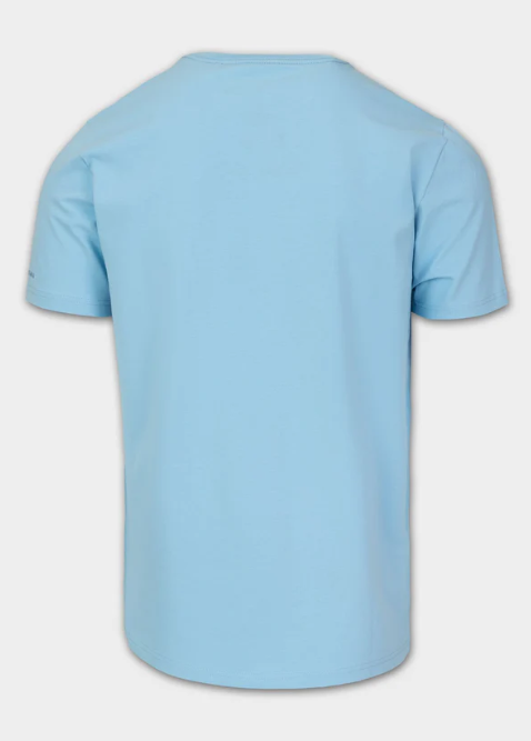 Herren T-Shirt Slim Fit MINIMAL - Hellblau