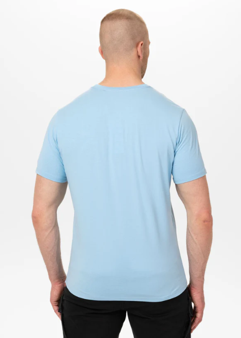 Herren T-Shirt Slim Fit MINIMAL - Hellblau