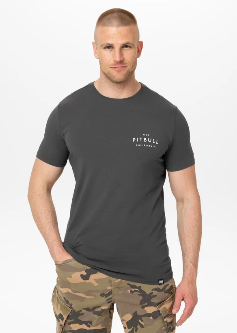 Herren T-Shirt Slim Fit USA CAL - Graphit