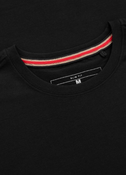 PITBULL Herren Slim Fit T-Shirt - USA CAL - Schwarz