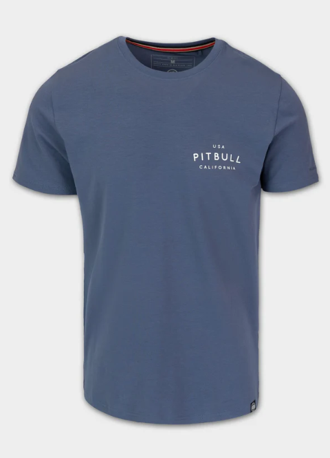 Herren T-Shirt Slim Fit USA CAL - Navy Jeans
