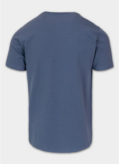 Herren T-Shirt Slim Fit USA CAL - Navy Jeans