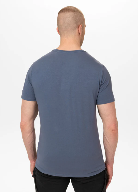 Herren T-Shirt Slim Fit USA CAL - Navy Jeans