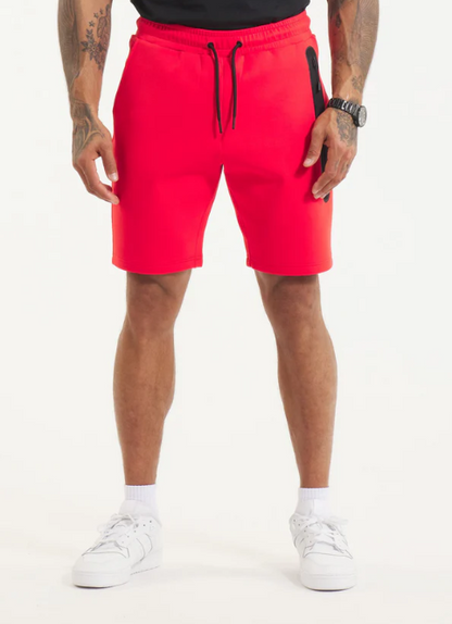 Herren Sweatshorts DOGWOOD POCKET - Fluo Rot