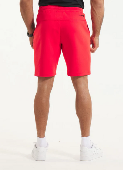 Herren Sweatshorts DOGWOOD POCKET - Fluo Rot