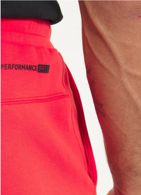 Herren Sweatshorts DOGWOOD POCKET - Fluo Rot