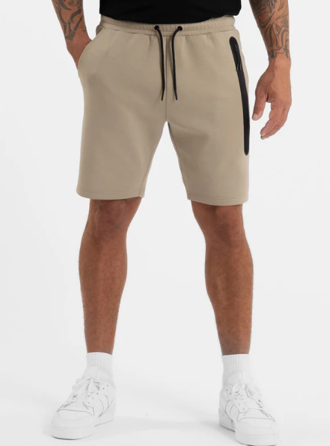 Herren Sweatshorts DOGWOOD POCKET - Dunkler Sand