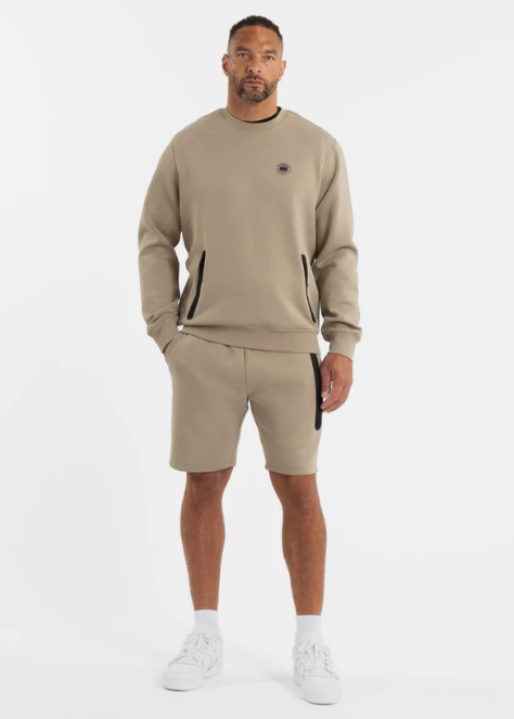 Herren Sweatshorts DOGWOOD POCKET - Dunkler Sand