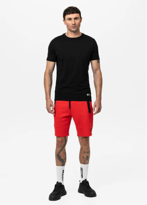Herren Sweatshorts DOGWOOD - Fluo Rot