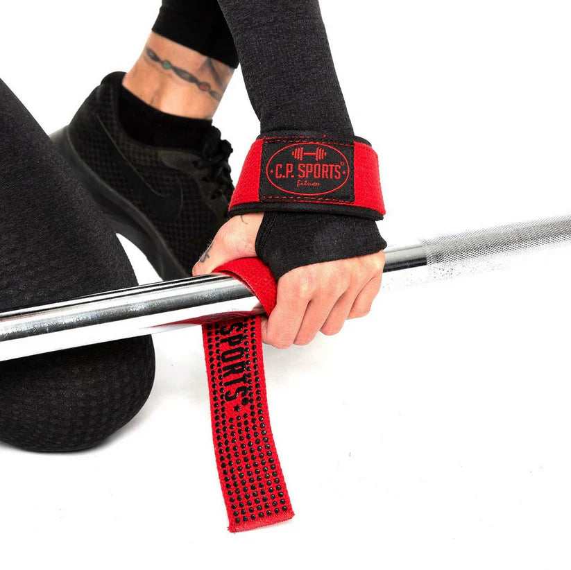 Zughilfen "Profi- Grip" Schwarz oder Rot - C.P.Sports - T12-0
