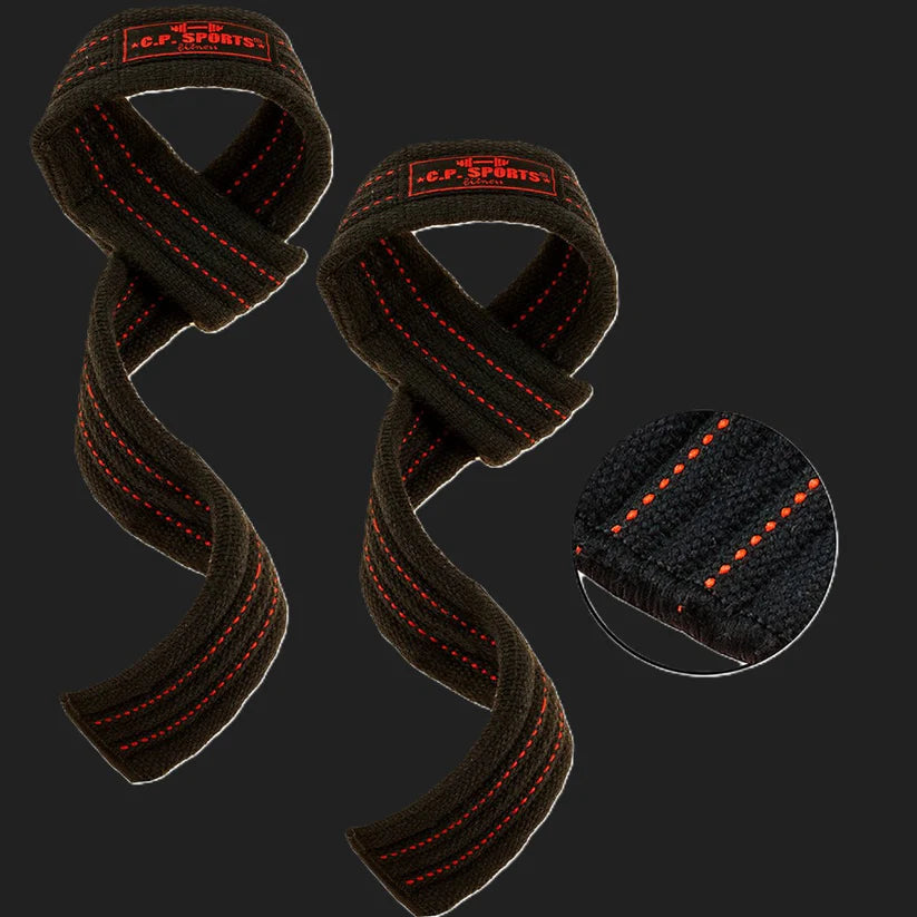 Zughilfen Klassik Rot Stripes - Die genialen Grip Straps - T11-1