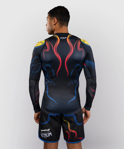 Venum x TEKKEN 8 Langarm Rashguard - Schwarz/Orange