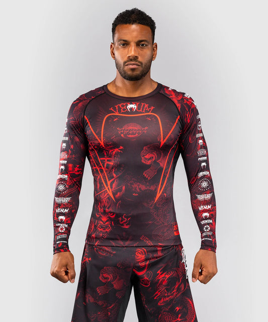 Venum 20th Anniversary Langarm Rashguard - Schwarz/Rot