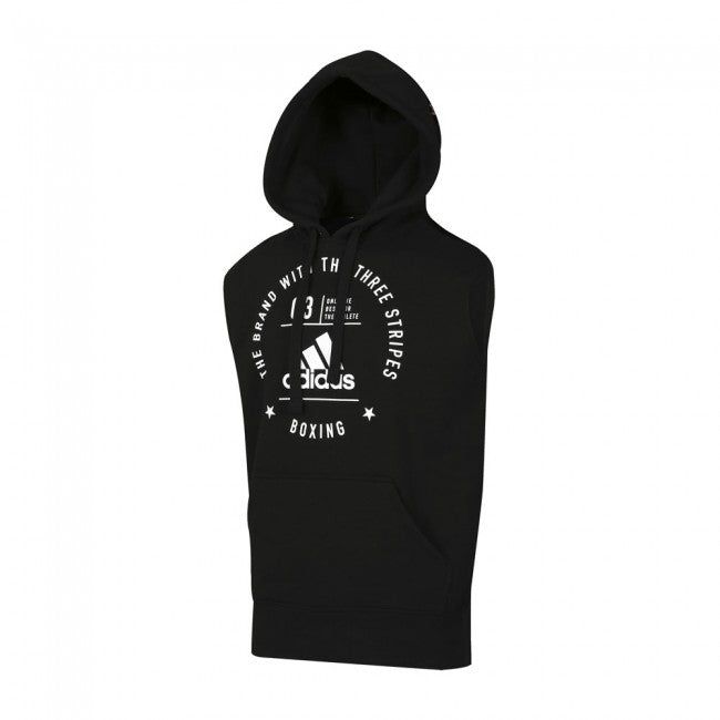 Adidas Community Sleeveless Hoodie "BOXING" Schwarz/Weiß