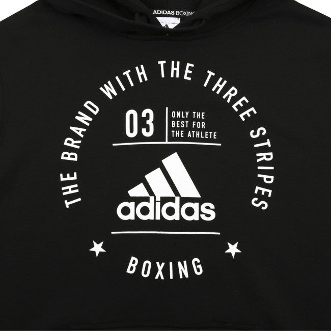 Adidas Community Sleeveless Hoodie "BOXING" Schwarz/Weiß
