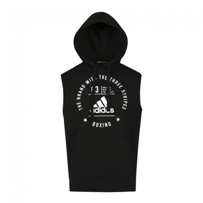 Adidas Community Sleeveless Hoodie "BOXING" Schwarz/Weiß