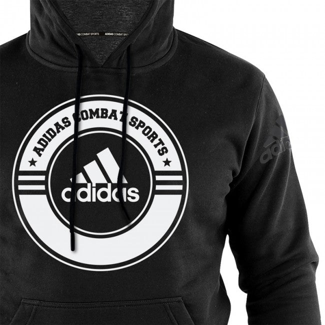 Hoodie Combat Sports Schwarz/Weiß