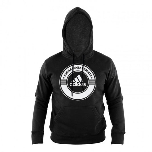 Hoodie Combat Sports Schwarz/Weiß