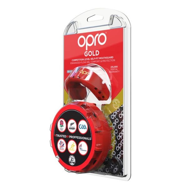 Opro Mundschutz Selbstanpassung Gold Junior rot self fit
