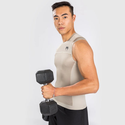 Venum G-Fit Air Rashguard ärmellos – Sand