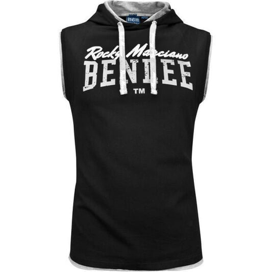 Benlee Epperson Men Sleeveless Hooded Shirt Marl Grey Schwarz