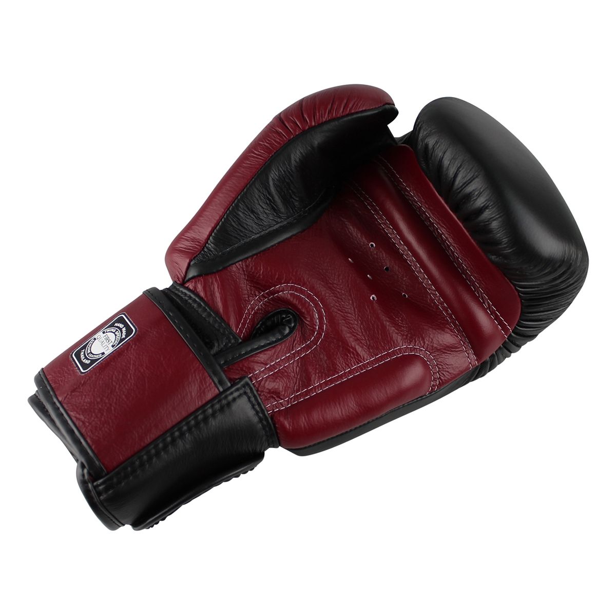 Twins Boxhandschuhe BGVL 3 Leder Schwarz Weinrot