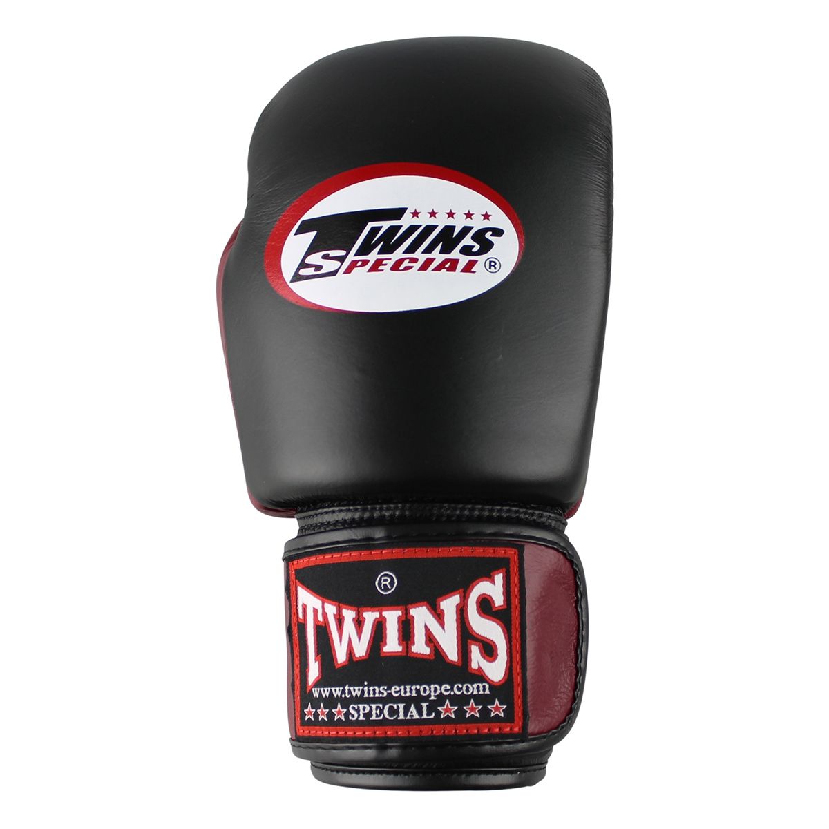 Twins Boxhandschuhe BGVL 3 Leder Schwarz Weinrot
