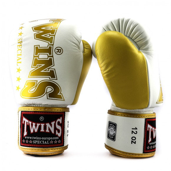 Twins Boxhandschuhe BGVL 8 Weiß/Gold