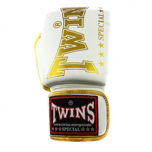 Twins Boxhandschuhe BGVL 8 Weiß/Gold