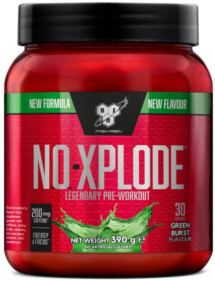 BSN NO XPLODES Legendary Pre-Workout  390g GREEN BURST FLAVOUR