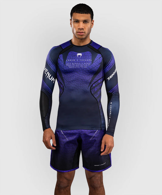 Venum x TEKKEN 8 Langarm Rashguard - Schwarz/Lila