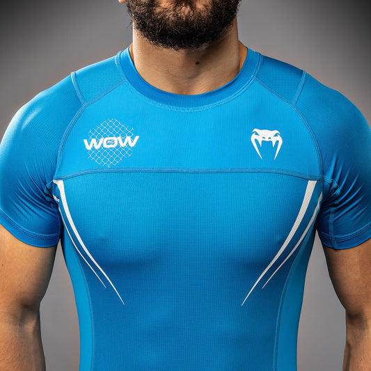 Venum x WOW FC Kurzarm Rashguard - Pacific Blue