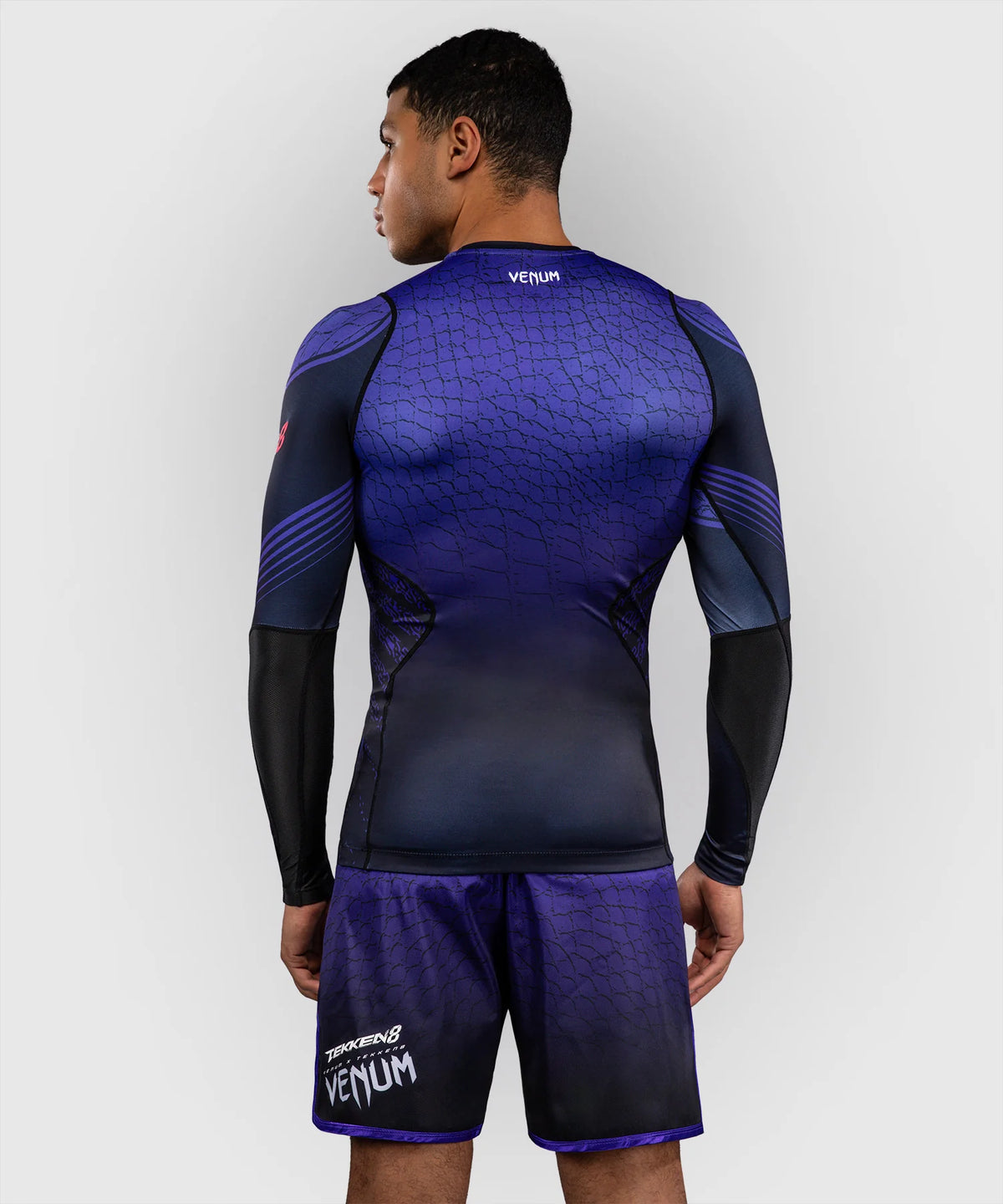 Venum x TEKKEN 8 Langarm Rashguard - Schwarz/Lila