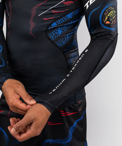 Venum x TEKKEN 8 Langarm Rashguard - Schwarz/Orange