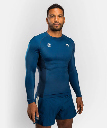 Venum x Roger Gracie Academy Langarm Rashguard - Blau