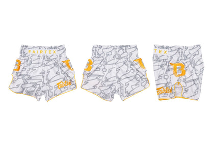 FAIRTEX X BOOSTER MUAYTHAI SHORTS FXB-TBT WHITE