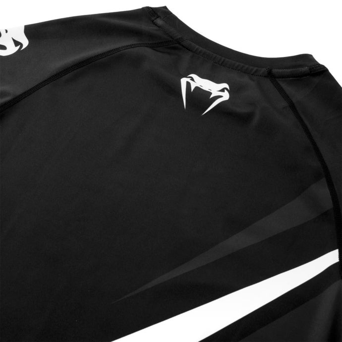 Venum Contender 4.0 Rashguard Schwarz/Grau/Weiß short sleeve