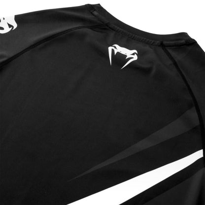 Venum Contender 4.0 Rashguard Schwarz/Grau/Weiß short sleeve